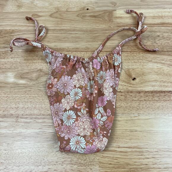 Xhilaration Juniors' Cheeky Floral Print String Bikini Bottom - Medium - NWT - Picture 8 of 8